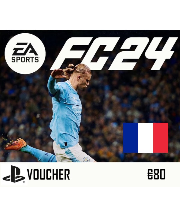 EA Sports FC 24 PlayStation Network Card €80 FR PlayStation 5 Key 